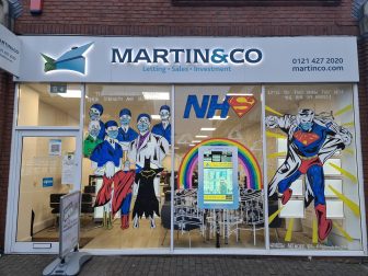 Another impressive window display to show support for our NHS heroes