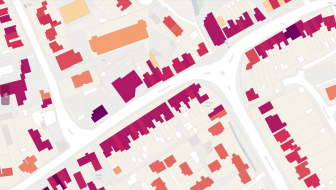 Enhanced Ordnance Survey mapping shows property information