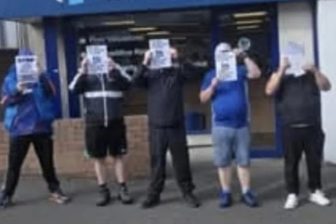 Protesters target estate agency over false claims it is helping house asylum seekers