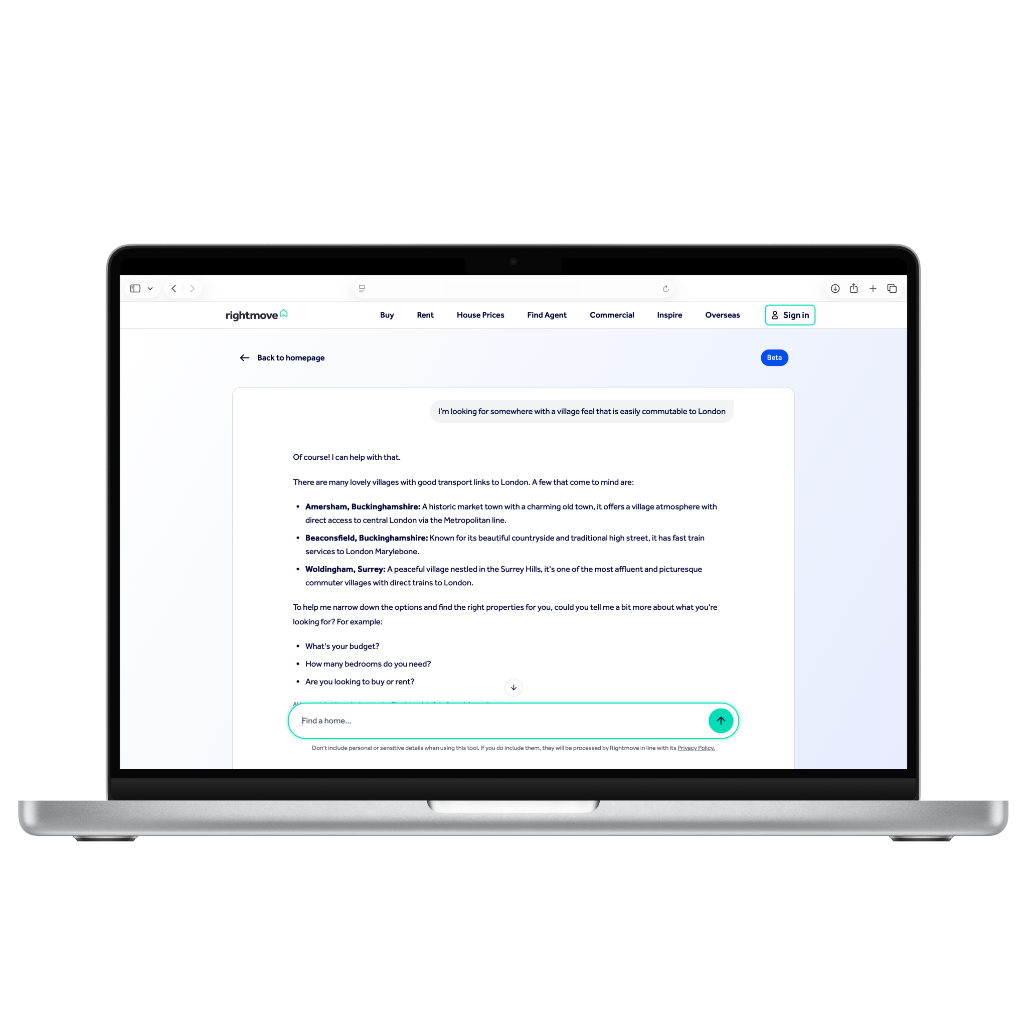 Rightmove upgrades AI tools to improve conversational property search ...